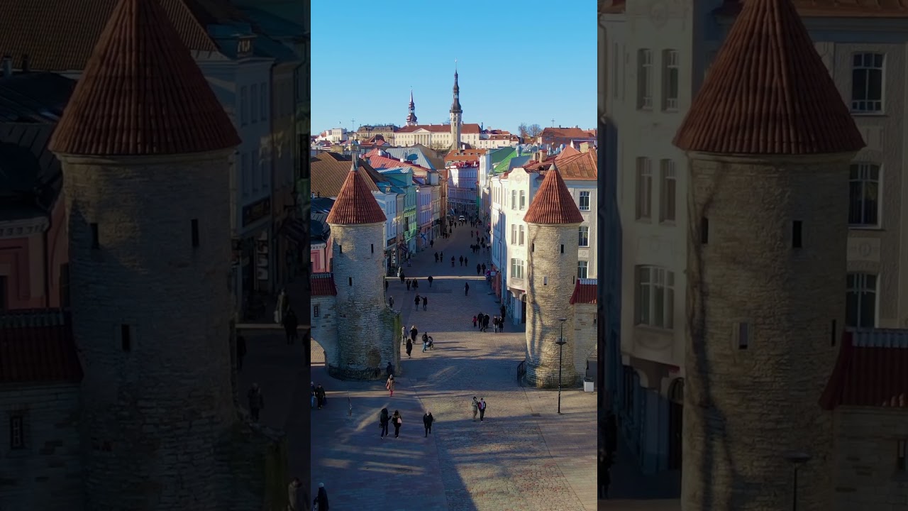 Beautiful Viru Gate, Tallinn, Estonia