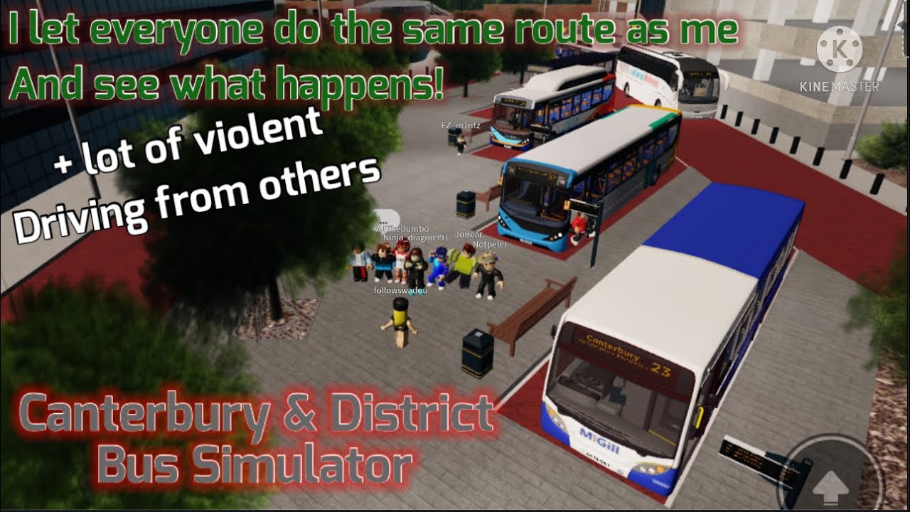 I let everyone do the same route as me and see what happens!| Canterbury Bus Simulator | Roblox