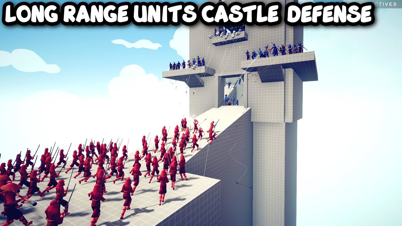 LONG RANGE UNITS CASTLE DEFENSE Vs EVERY UNITS - TABS - Totally Accurate Battle Simulator
