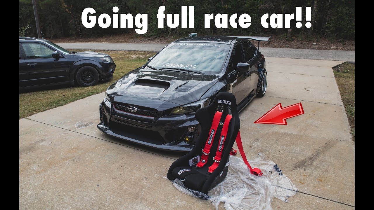2015 WRX - INSTALLING SPARCO RACING SEATS, SPARCO HARNESS, HARNESS BAR