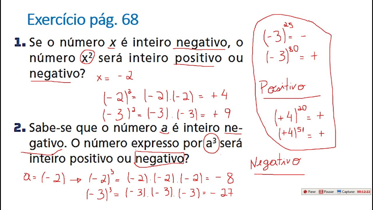 7º ano, correção da página  68 (1, 2 e 3), 69 (1 e 2).