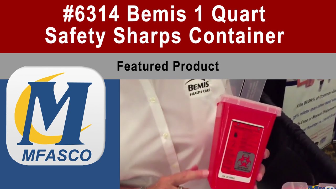 Safety Sharps Container from Bemis 1 Quart  | Item #6314