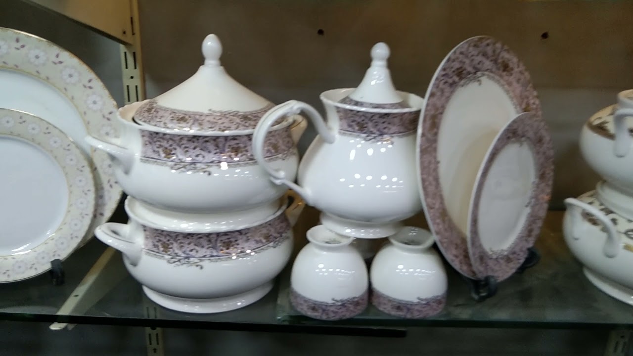 Bone chaina dinner set  and marble set.