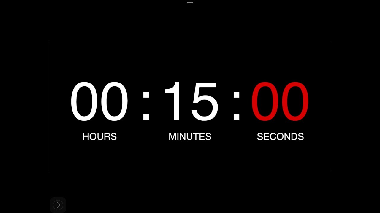 15 Min Timer | No Music | Ending With Alarm