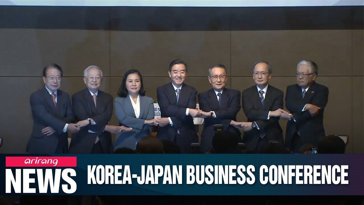 Business leaders of Korea and Japan meet in a bid to improve bilateral relations
