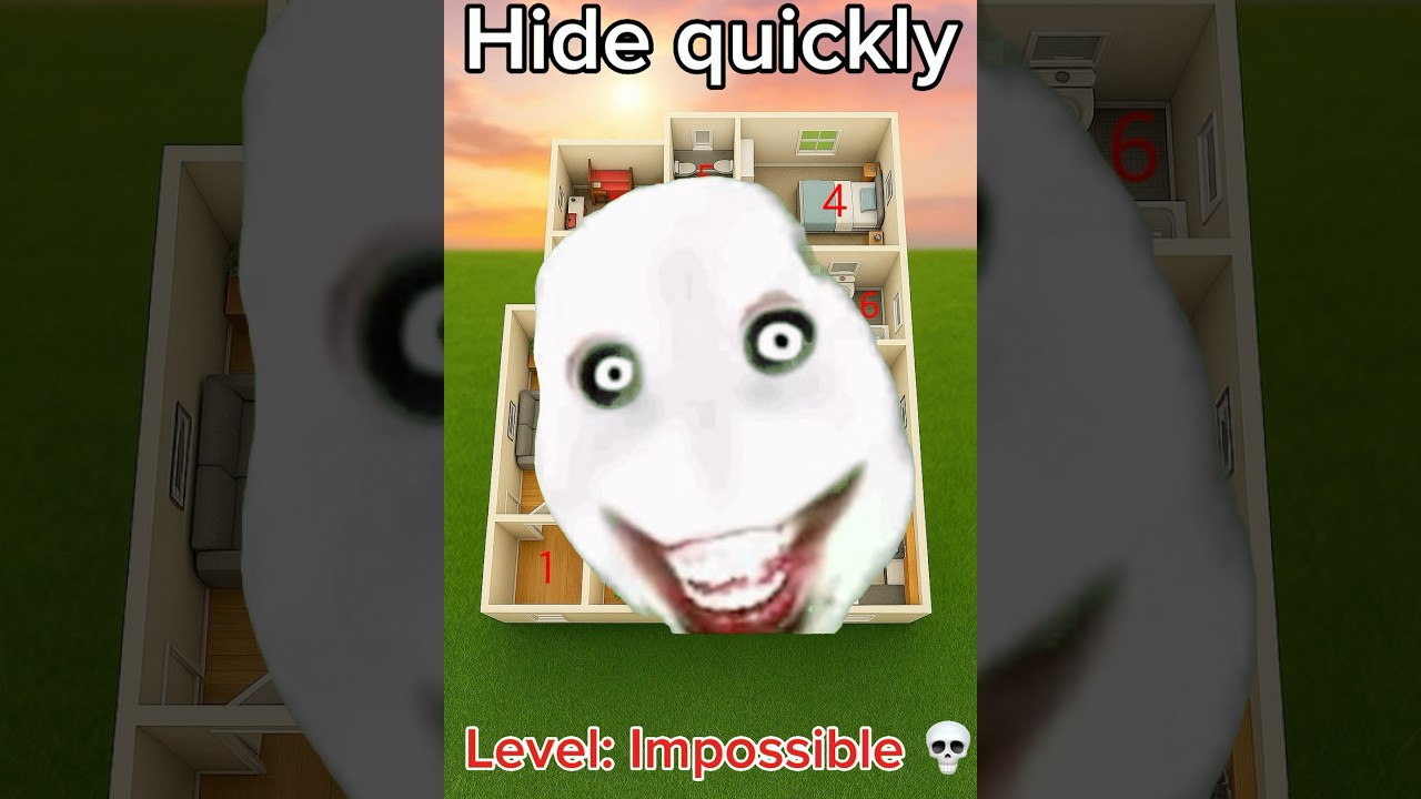 Choose a place to hide. Survive until the end. #hideandseek #survive #horror #game