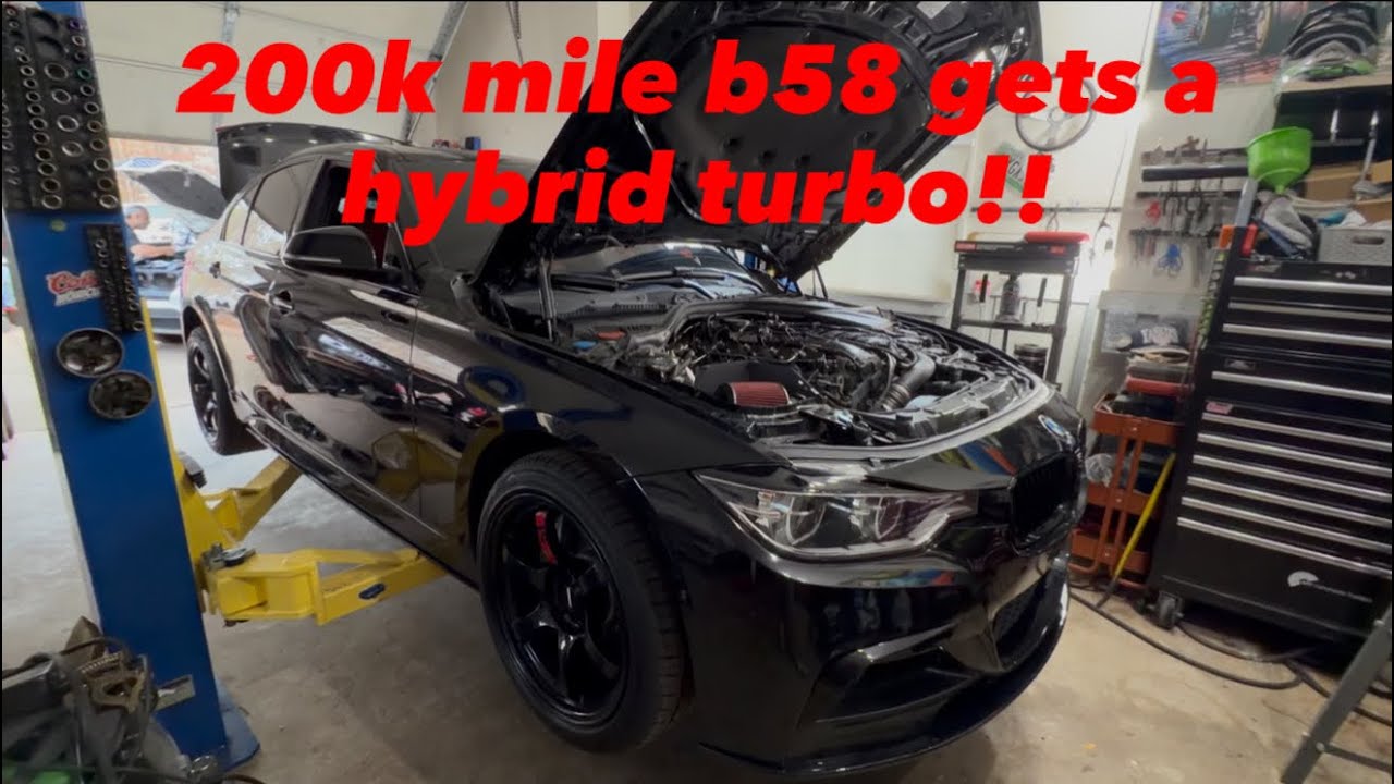 Installing a hybrid turbo on my 200k mile b58!!