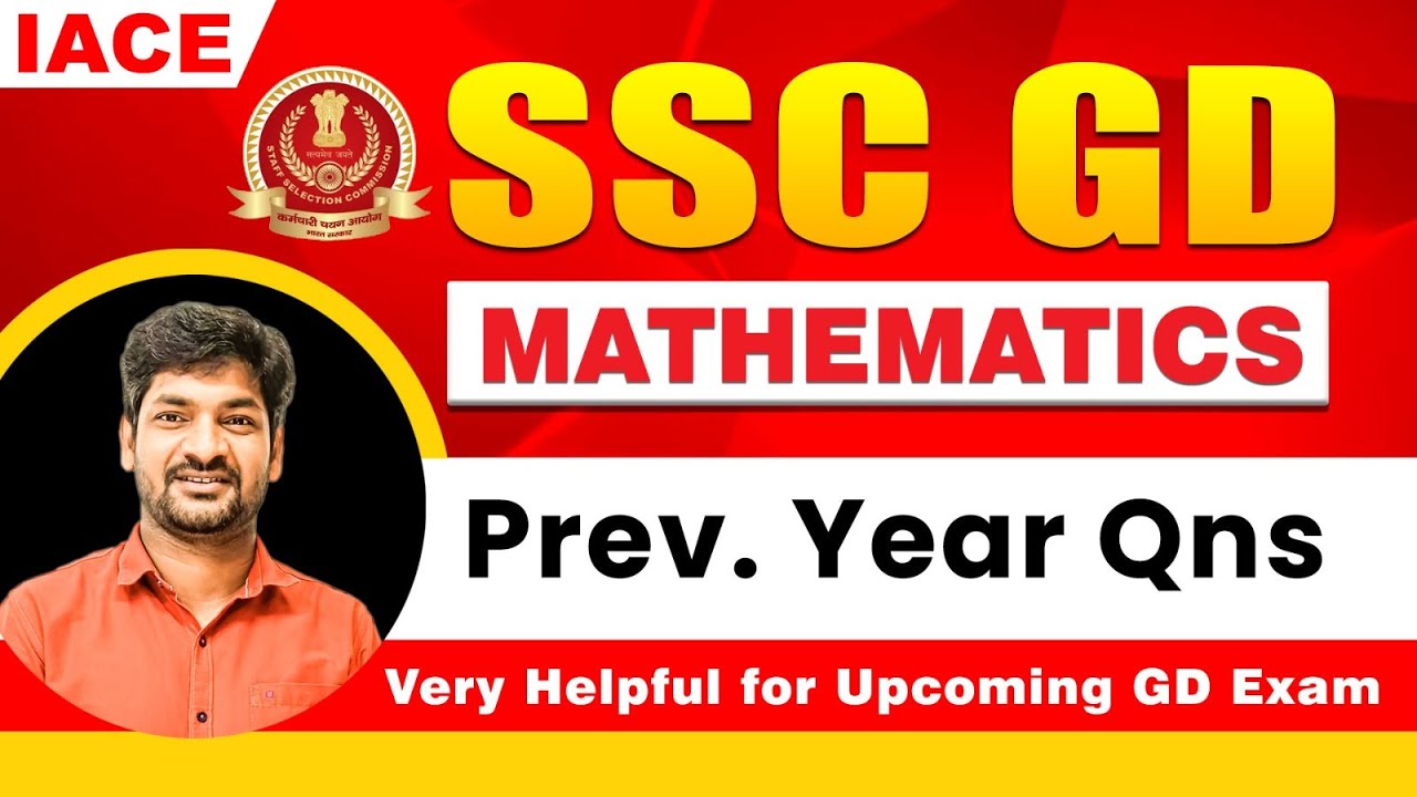 SSC GD Previous Year Questions- Mathematics: PROFIT & LOSS || Useful for upcoming SSC GD Exam|| IACE