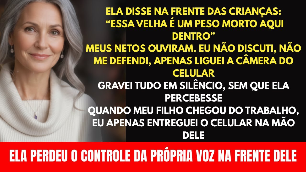 Minha nora me chamou de “peso morto” na frente dos netos… Quando meu filho chegou, ela congelou.