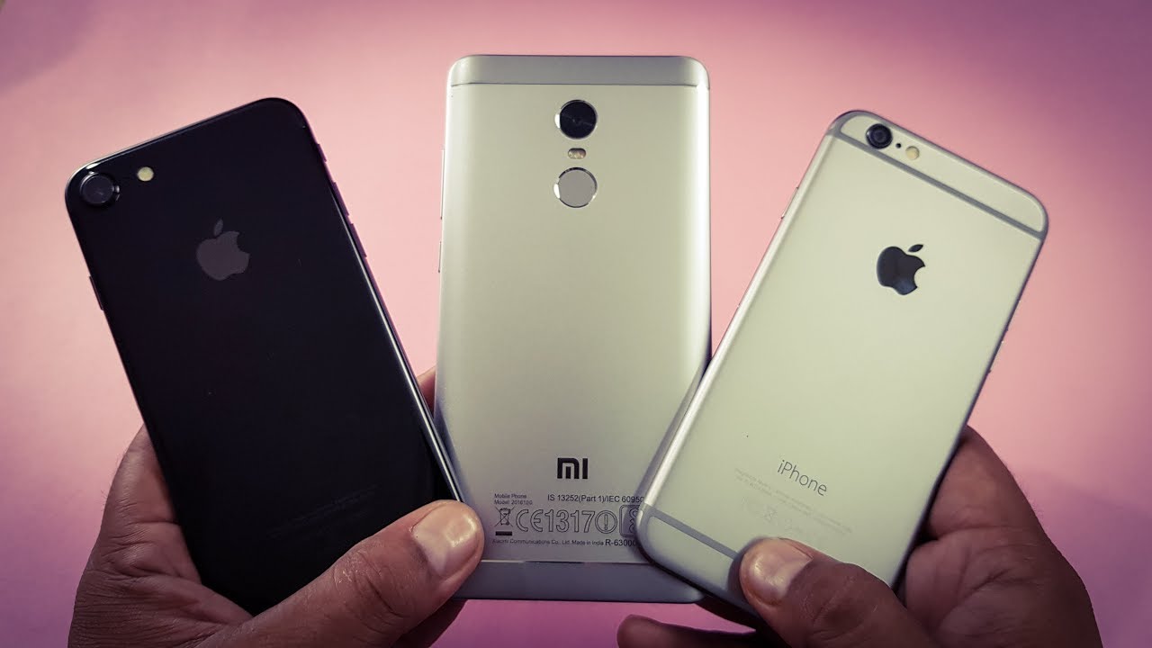 iPhone 7 vs Redmi Note 4 vs iPhone 6 Speed Test Comparison | Which is Faster!