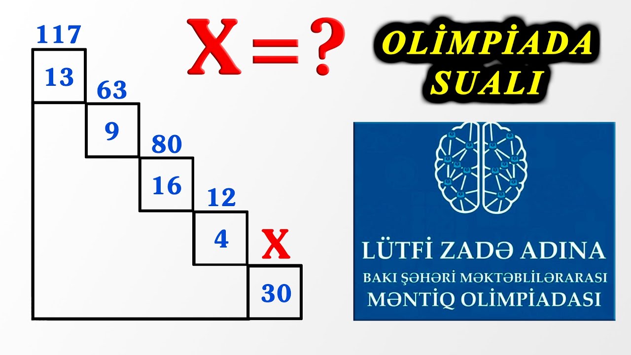 Məntiq testləri. Lütfi Zadə Adına Məntiq Olimpiadasına düşmüş test. asan izah