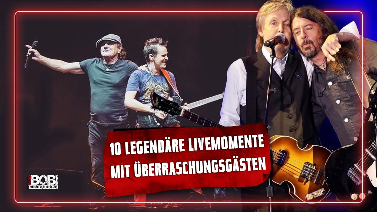 10 legendäre Livemomente mit Überraschungsgästen