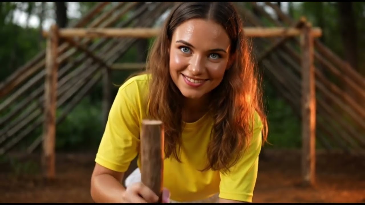 Building a Bamboo Shelter Alone in the Forest 🌿 | Silent ASMR Camping & Survival”
