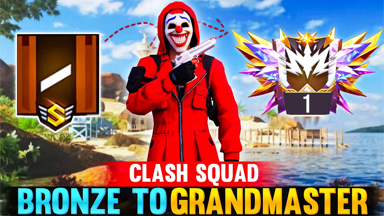 FINALLY GRANDMASTER DONE IN CLASH SQUAD | CS RANK PUSHING WITH RANDOM PLAYERS |