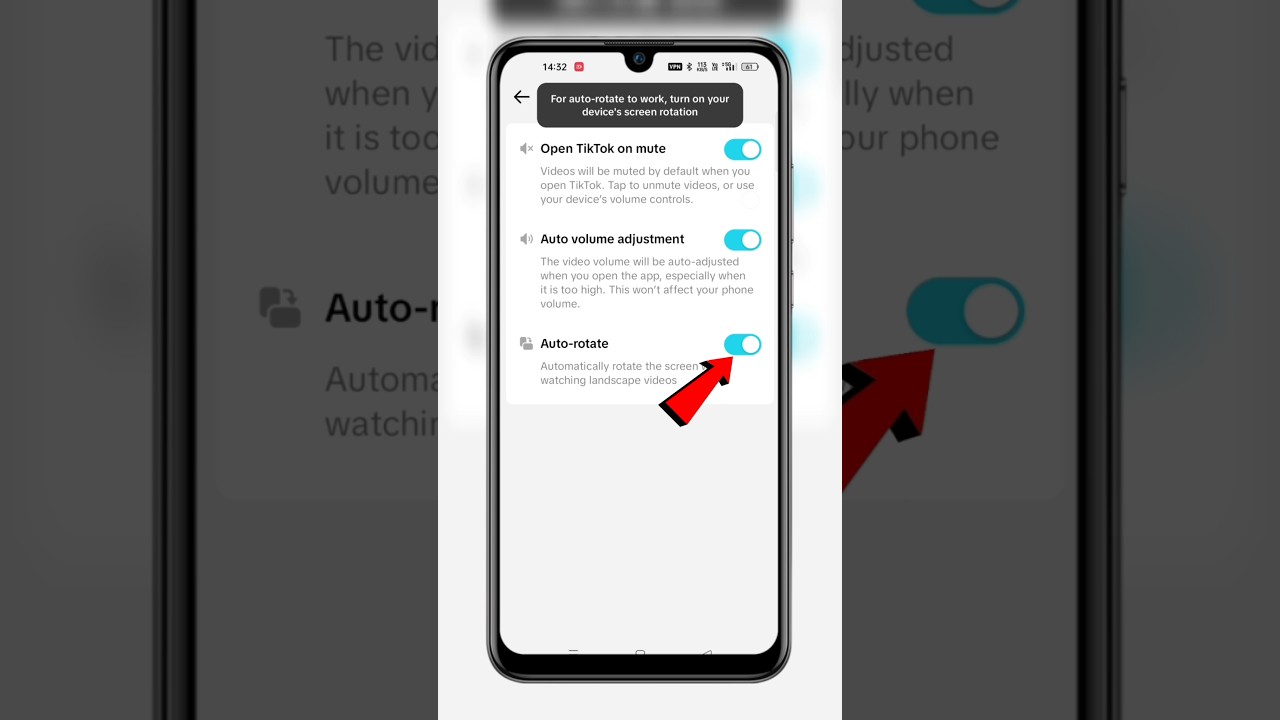 TikTok Auto Rotate Kaise On Karen | TikTok Auto Rotation Setting #techfrack #shorts