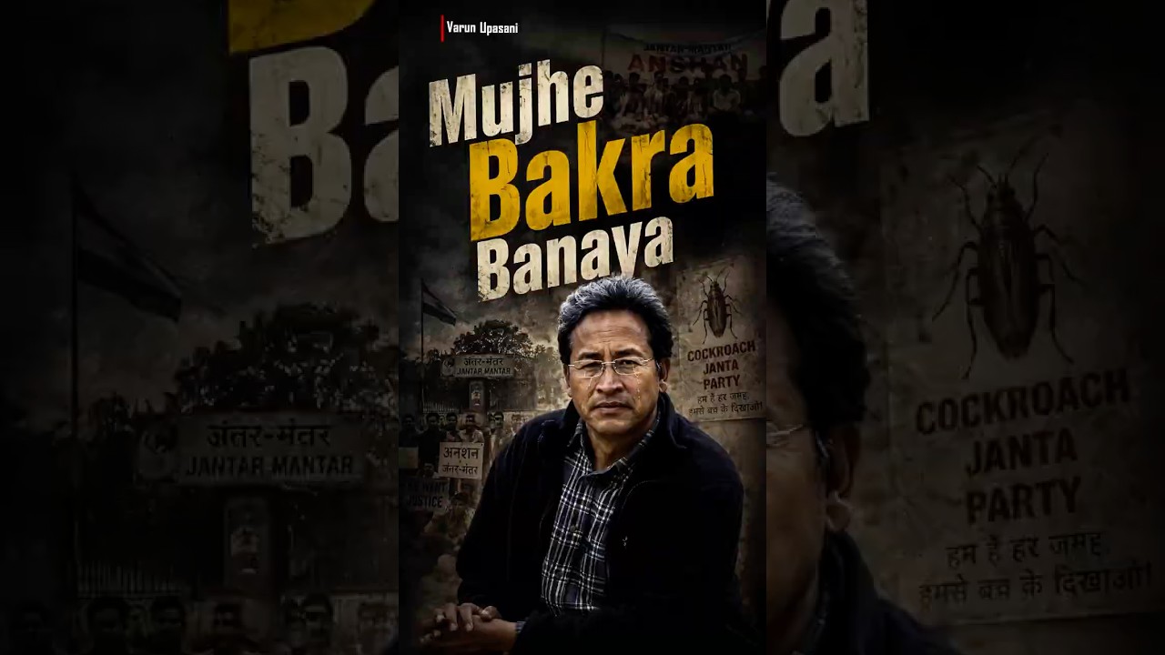 Sonam Wangchuk Made 'Bakra' by Abhijeet Dipke?😂 | CJP Protest #shorts