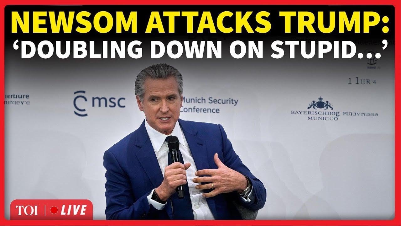 LIVE | In Germany, Newsom HUMILIATES Trump & Calls Him ‘Destructive President’ | Munich Conference