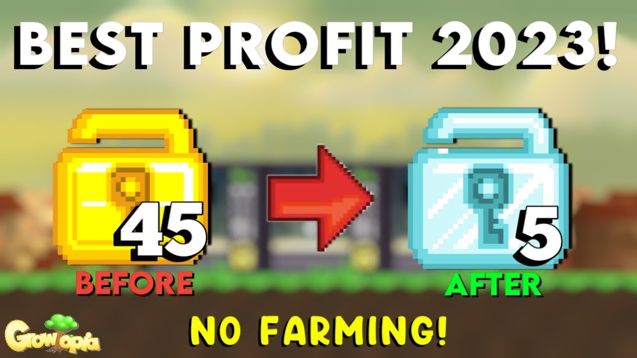 HOW TO PROFIT WITH 45 WL!!! BEST PROFIT 2023 | Growtopia Profit