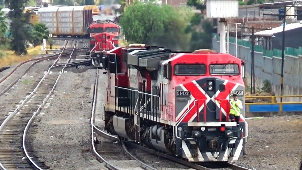 INCREIBLE DISTANCIA entre TRENES FERROMEX en Patio Irapuato! FERROMEX, FSRR, BNSF y NORFOLK SOUTHERN