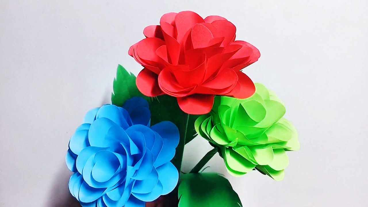 DIY Simple & Beautiful Paper Flower Bouquet 💐 | Handmade Floral Craft for Home & Gifts
