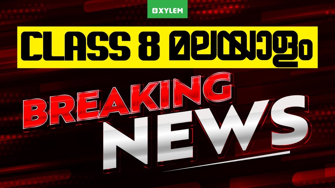 Class 8 Christmas Exam : Malayalam / ബ്രേകിങ്ങ് ന്യൂസ്‌ | Xylem Class 8