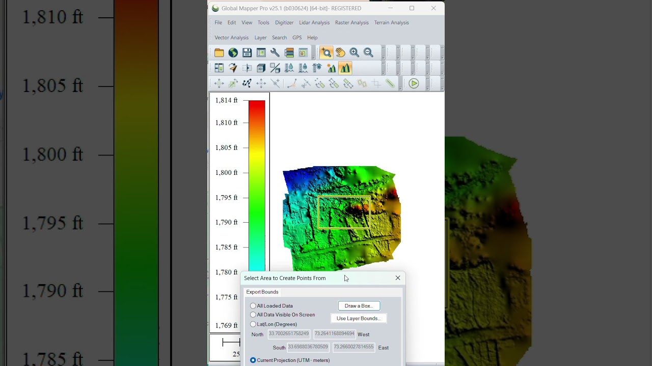 How to Create Point Cloud Data from a DEM using GIS Software #gis #learngis #mapping #pakistan