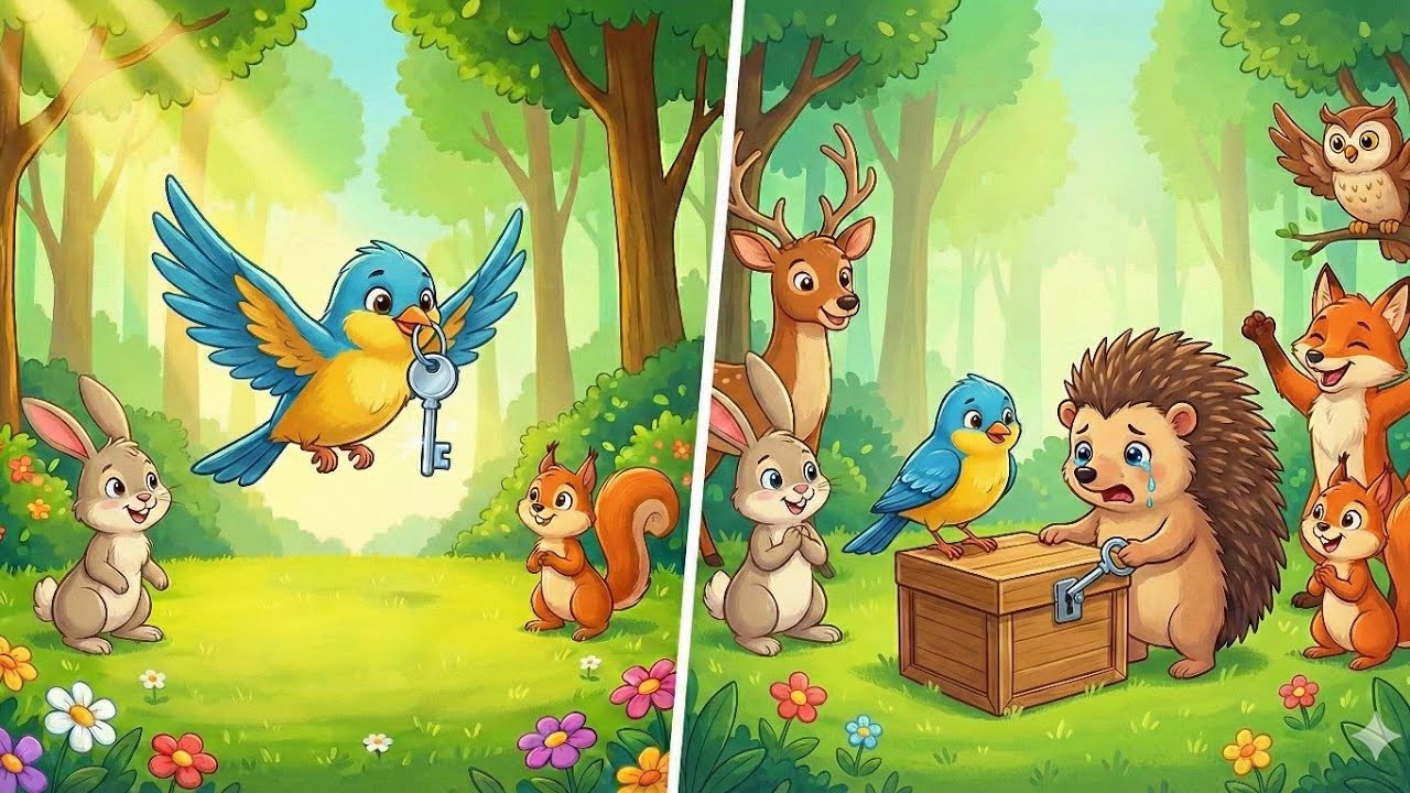 لمن هذا المفتاح؟ 🗝️🐦 مغامرة العصفور 