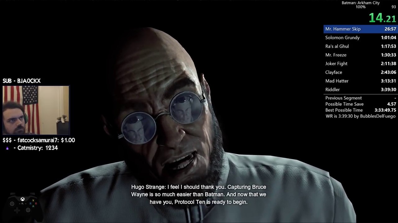 Batman: Arkham City 100% Speedrun 3:35:49 RTA (7/22/19)