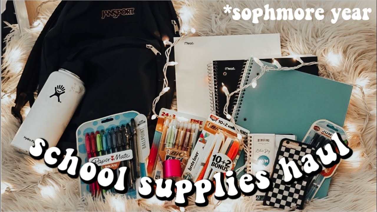 SCHOOL SUPPLIES HAUL 2019 | Sophmore Year