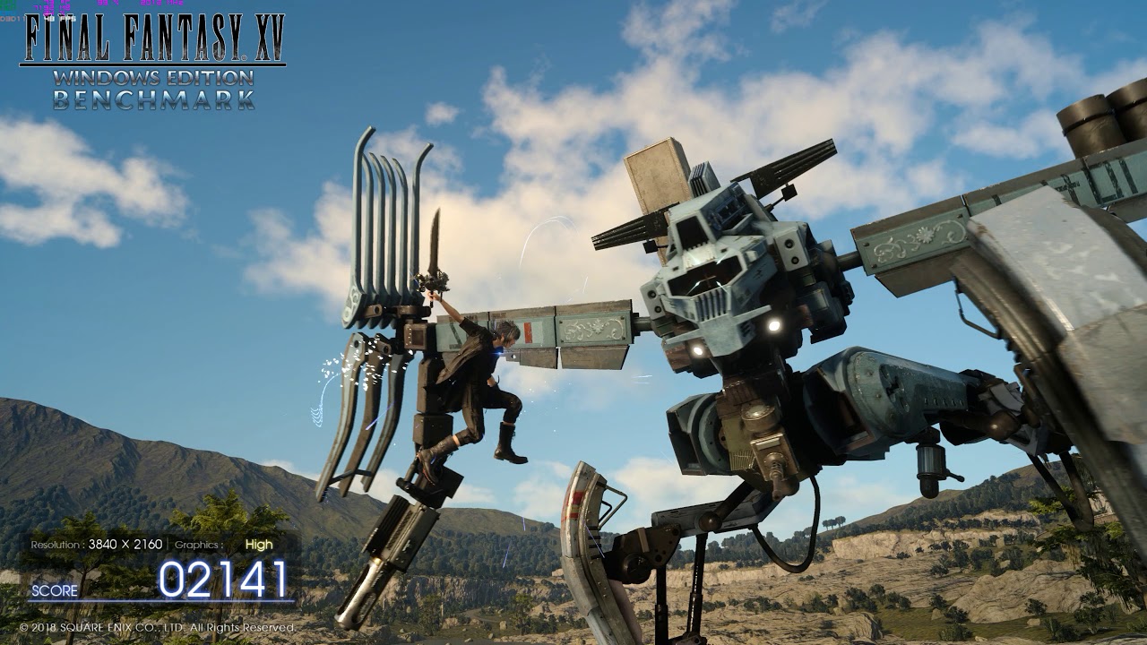 Final Fantasy XV Windows Edition Benchmark - 4K/high