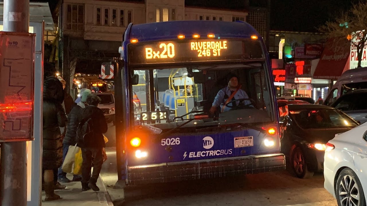 Riverdale-246th St Bound 2024 Novabus LFSe+ 5026 Bx20 Bus At 231st St & Broadway