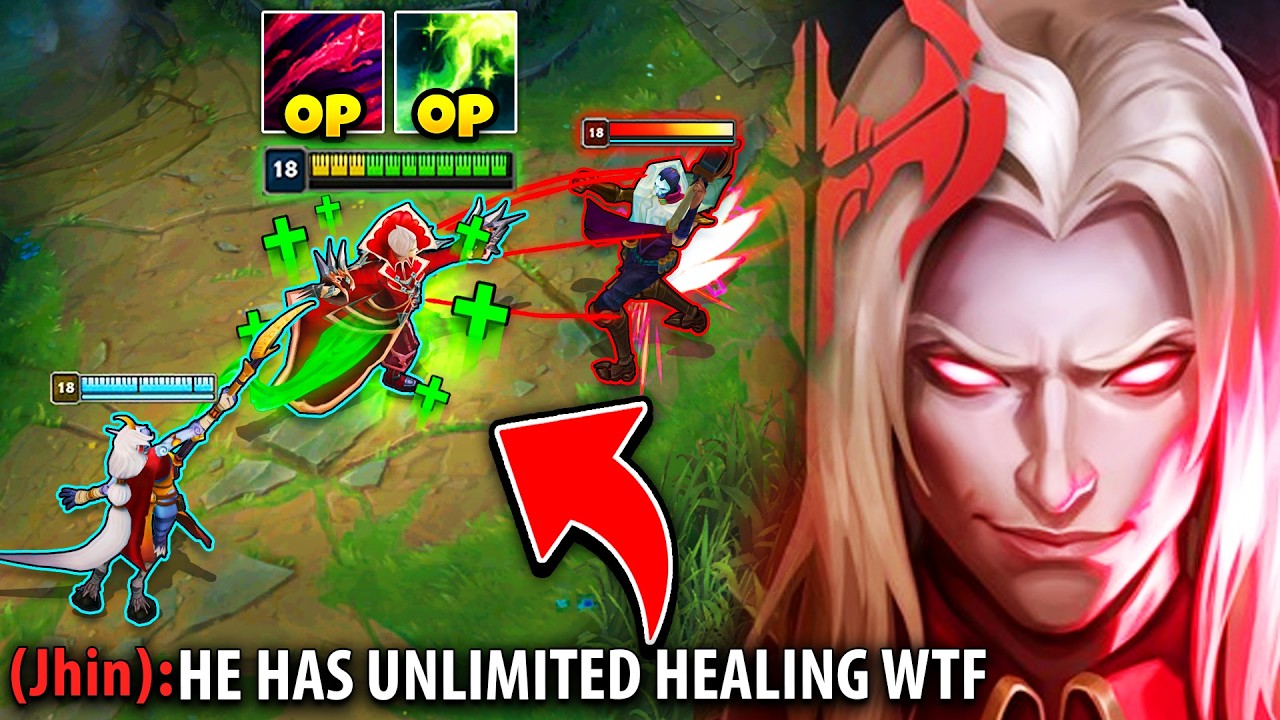 The Most BROKEN bot lane in League of Legends... (INFINITE HEALING VLADIMIR)