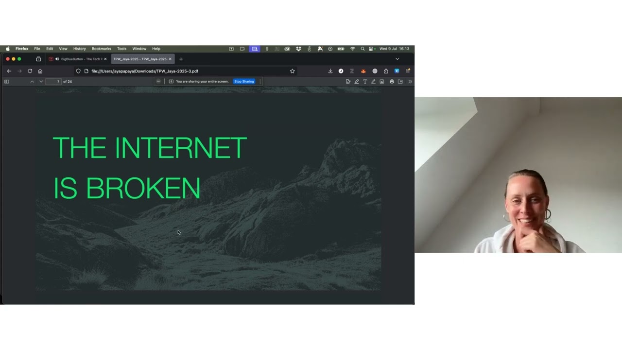 'Another Network Is Possible', Keynote by Jaya Klara Brekke – The Tech People Want Summit