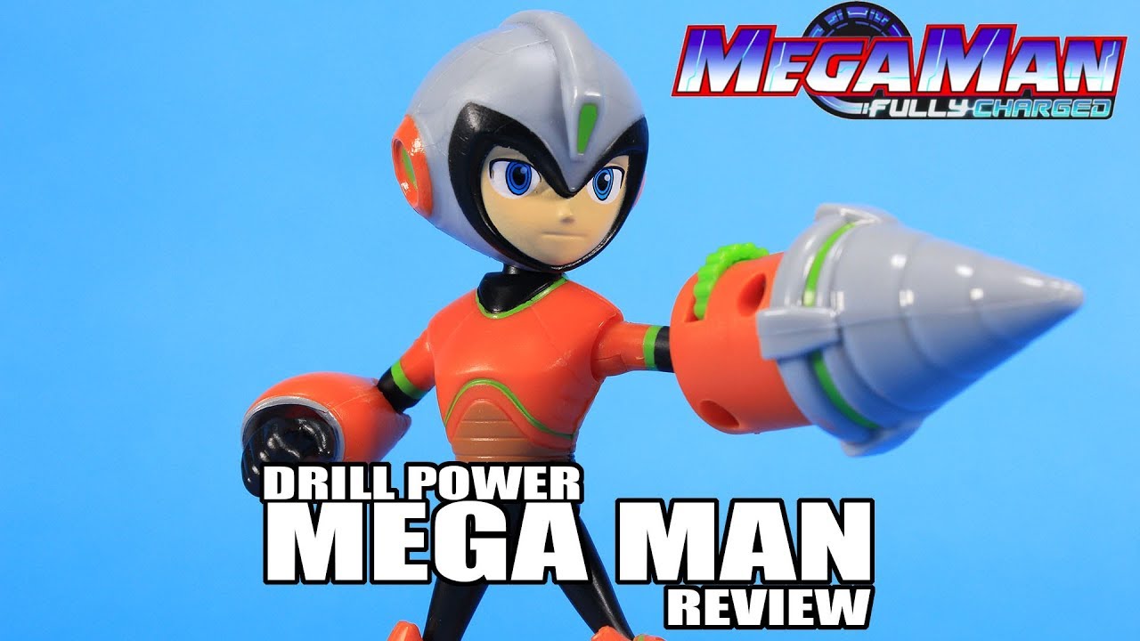 Mega Man Drill Man Schematics Fully Charged Figure Review