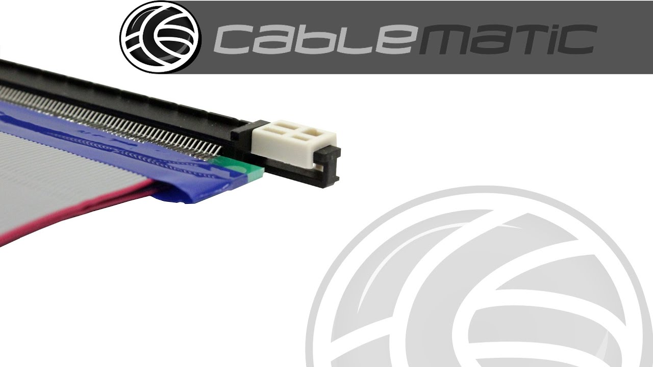 Cable para riser card de 150mm PCI-express PCIe 16X distribuido por CABLEMATIC &reg;