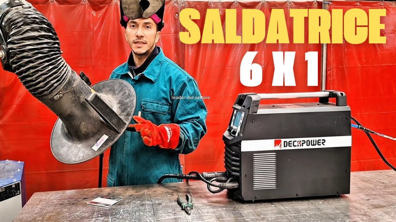 Saldatrice multiprocesso mig mag | tig | mma | pulsato | doppio pulsato | flux