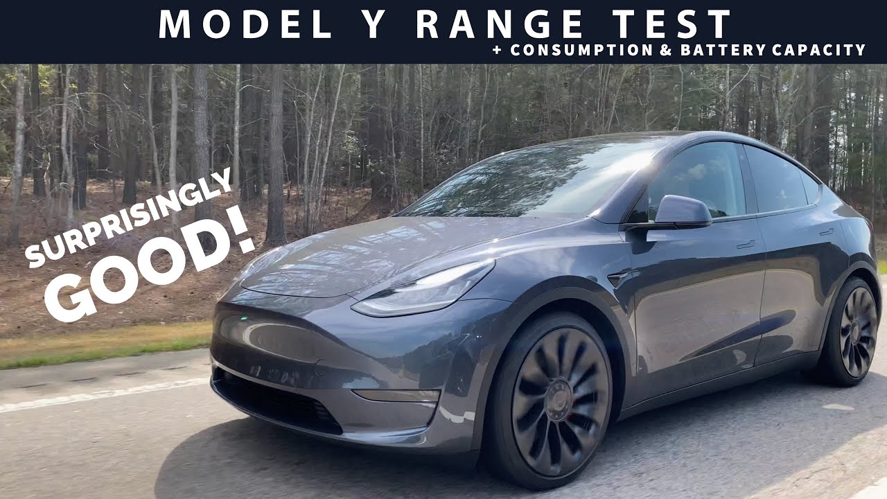 Model Y Performance Range + Efficiency + Battery Capacity Test | The ultimate EV road tripper!