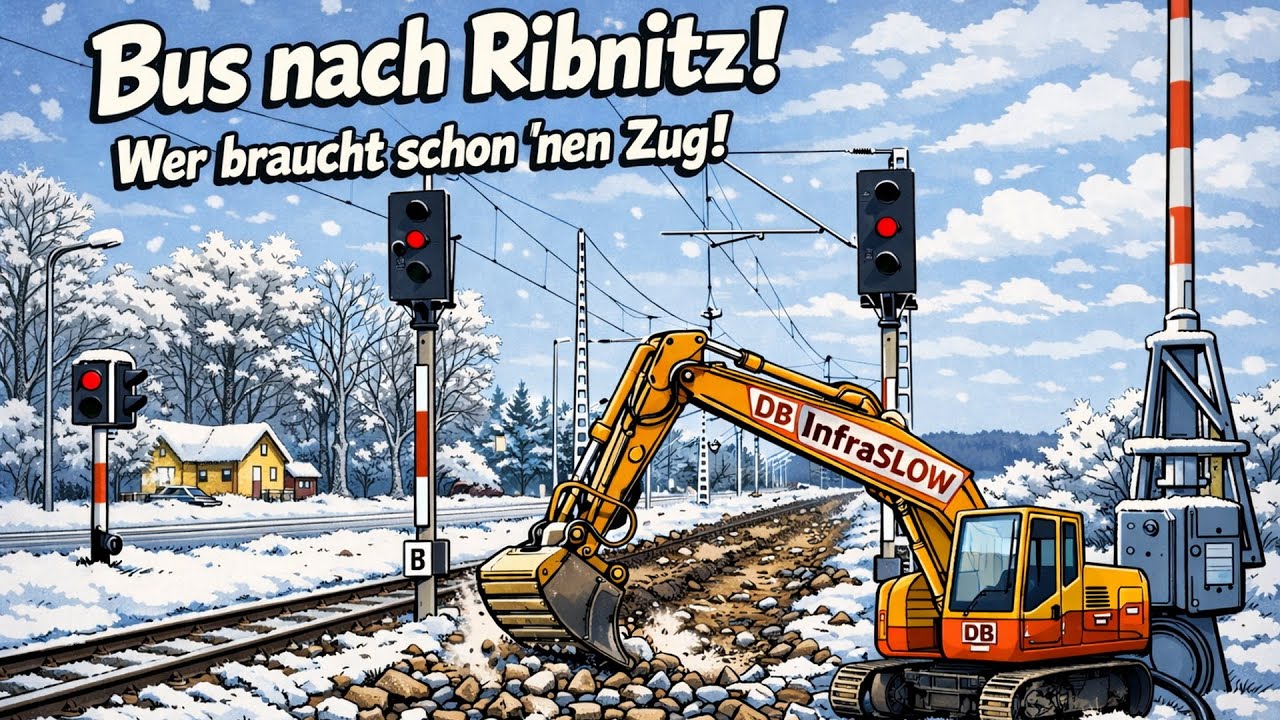 Schon wieder Schienenersatzverkehr zwischen Rostock und Ribnitz: Wer braucht schon 'nen Zug?