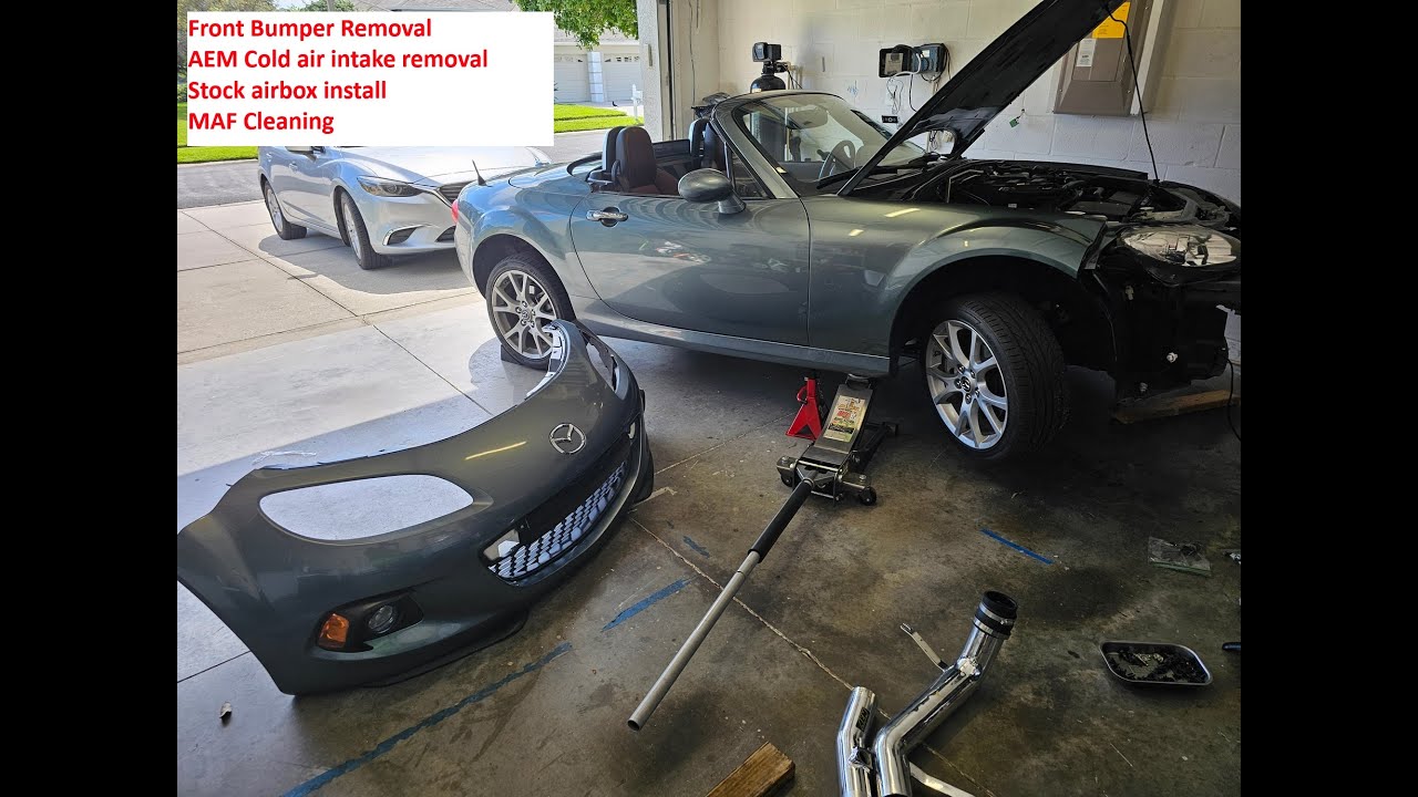 2013 Mazda NC MX-5 AEM Cold air intake CAI removal + MAF sensor cleaning