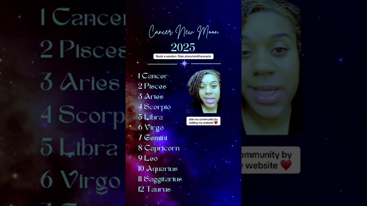 Happy New Moon in Cancer ♋️ 🌑