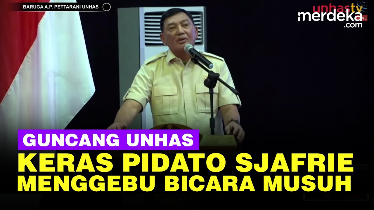 [FULL] Menggebu Menhan Sjafrie Pidato Guncang Unhas, Keras Bicara Musuh Dalam Selimut!