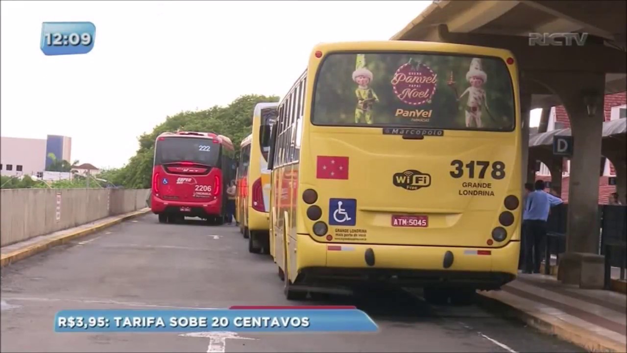 Valor da tarifa do ônibus em Londrina sobe 20 centavos