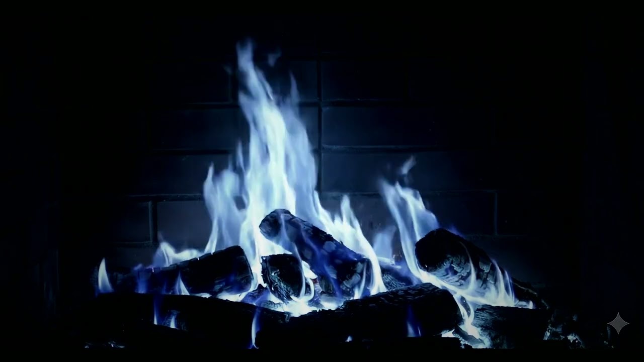 Gentle Fireplace for Reading and Relaxation - High Quality Visuals : 7 hours