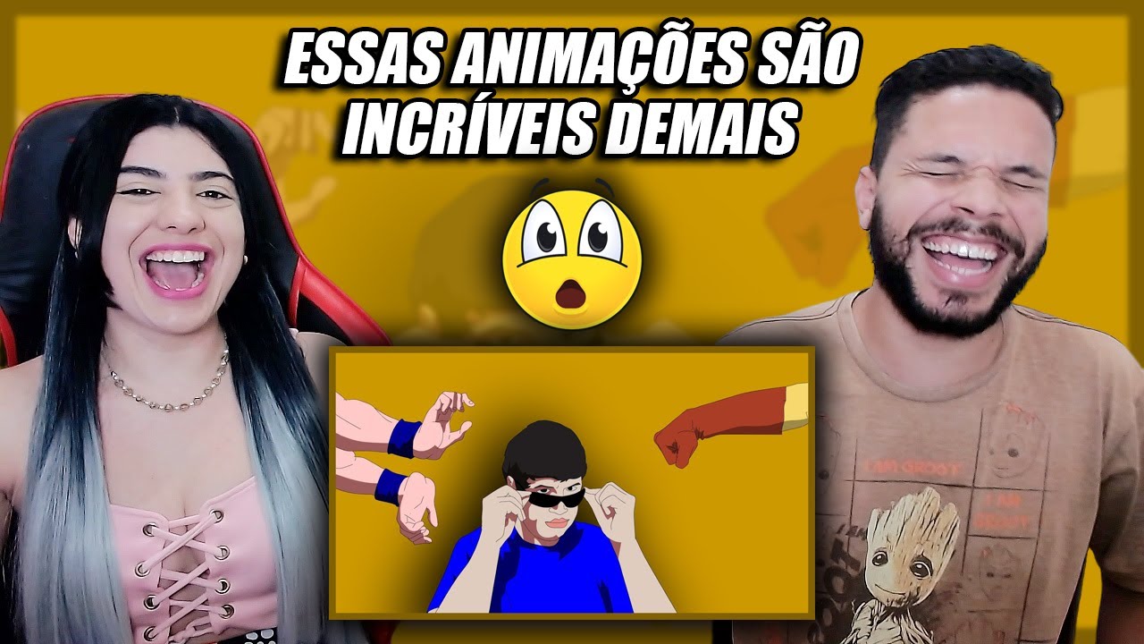 (Games EduUu em animação) Compilado das animações Games Eduu | Canal Quebrado (REACT)