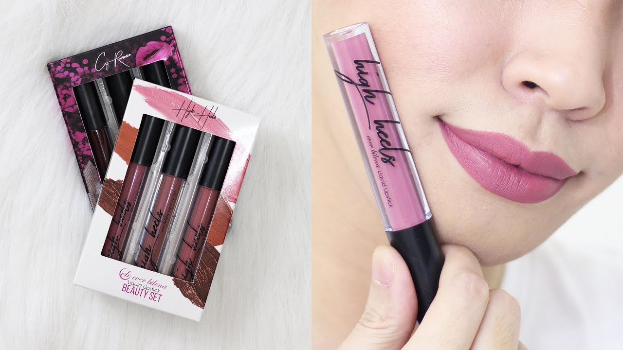 Ever Bilena High Heels and City Romance Liquid Lipstick Set Swatches | Kenny Manalad