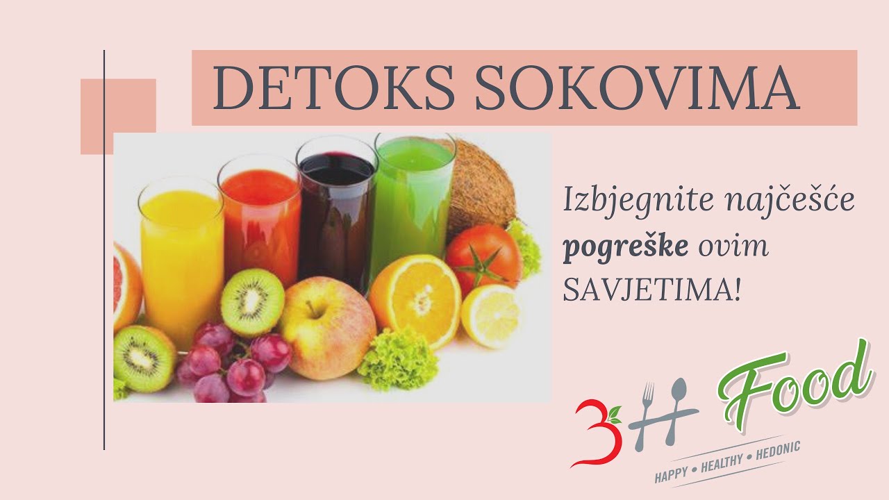 Detoks sokovima - izbjegnite pogreške ovim savjetima!