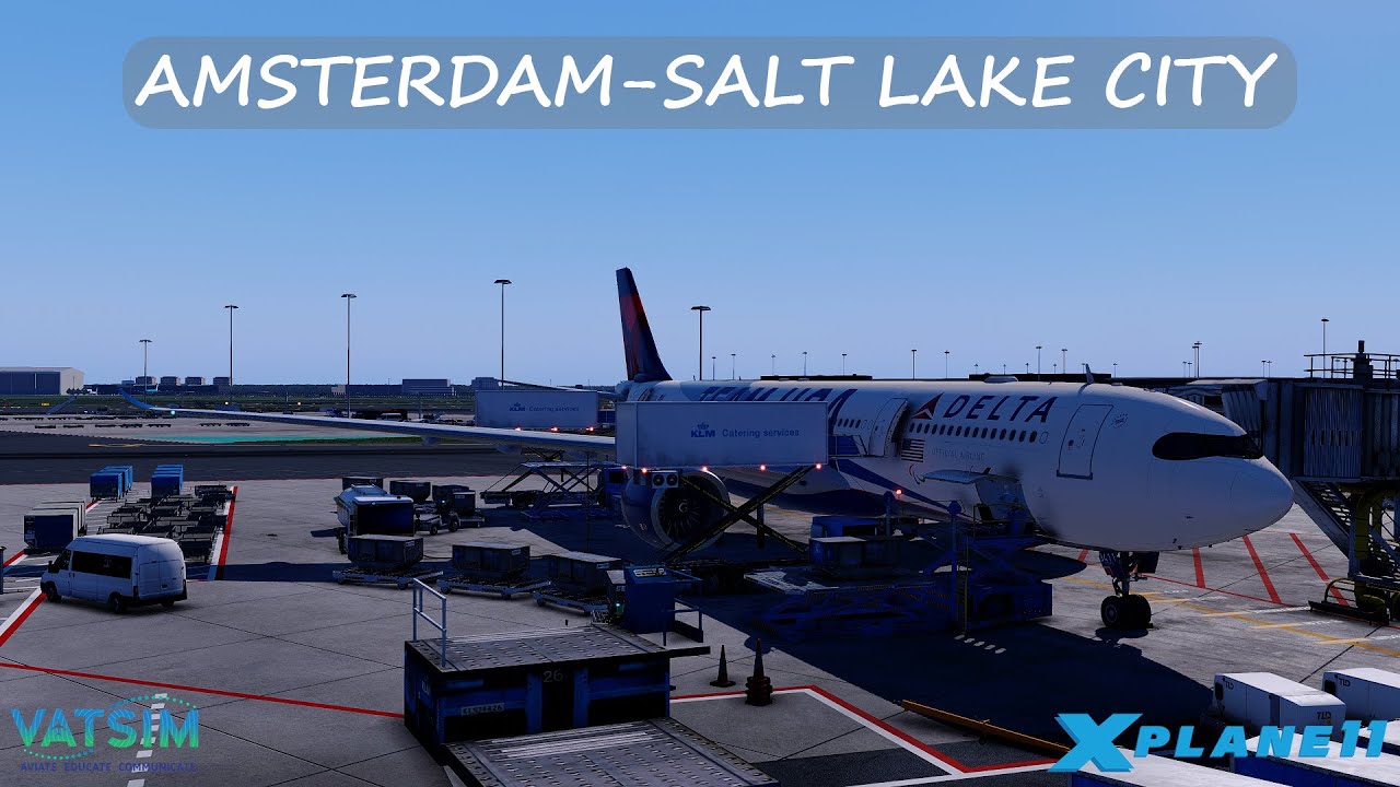 Амстердам (EHAM) - Солт-Лейк-Сити (KSLC) | Airbus A339 Toliss [X-Plane 11]