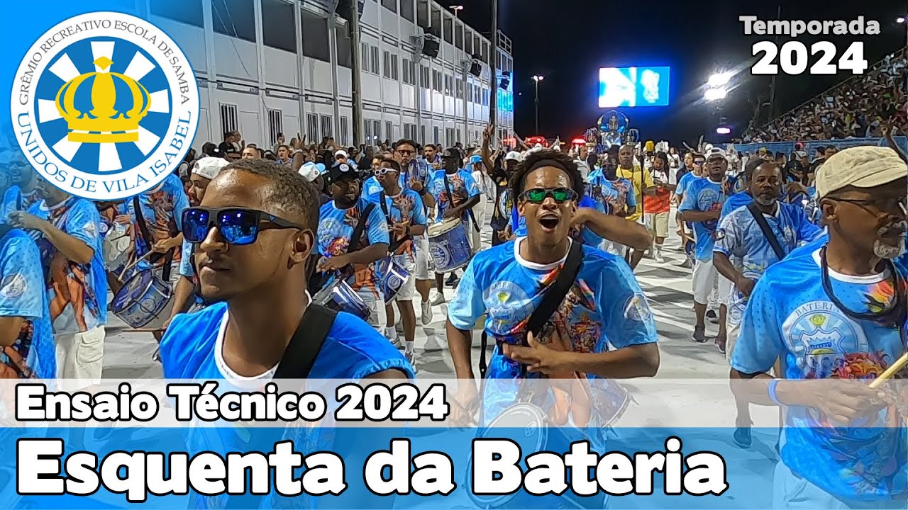 Vila Isabel 2024 | Esquenta da bateria - Ensaio Técnico | Samba ao vivo - #ET24