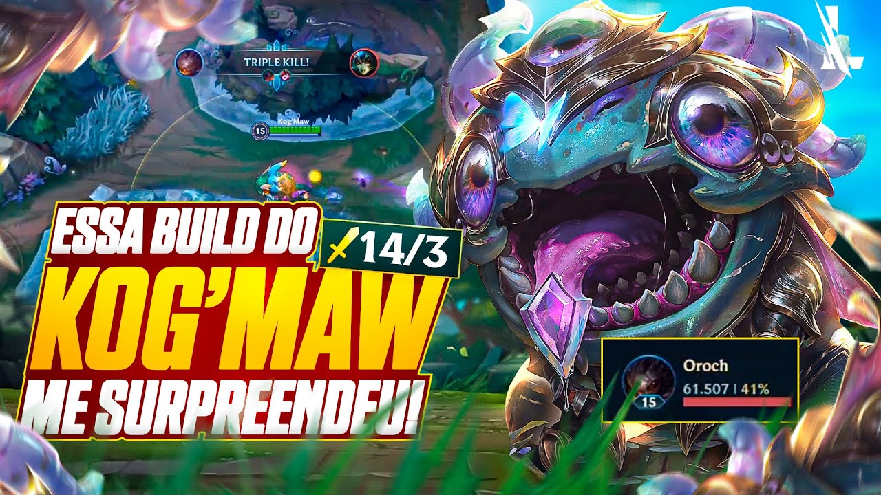 DEPOIS DOS 3 ITENS, O KOG’MAW VIRA UM MONSTRO | LoL Wild Rift