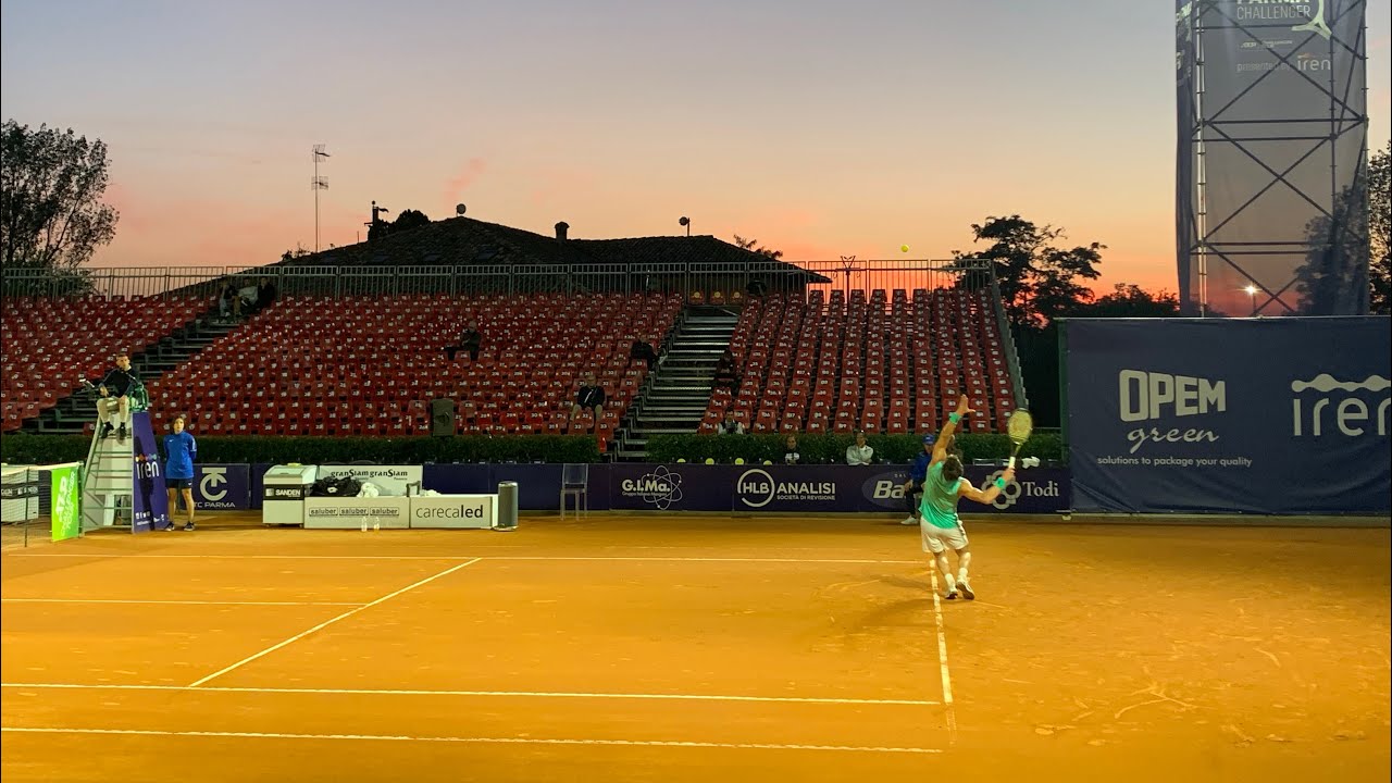 ATP Challenger Tour Parma 2022 - Courtside Level View - Andrea Pellegrino vs Jozef Kovalik